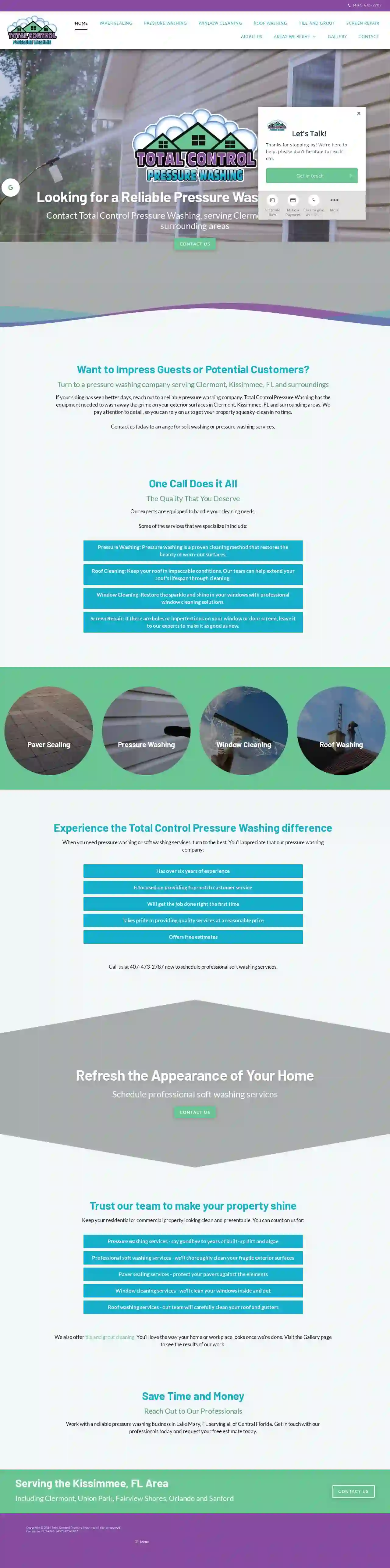 Total Control Pressure Washing