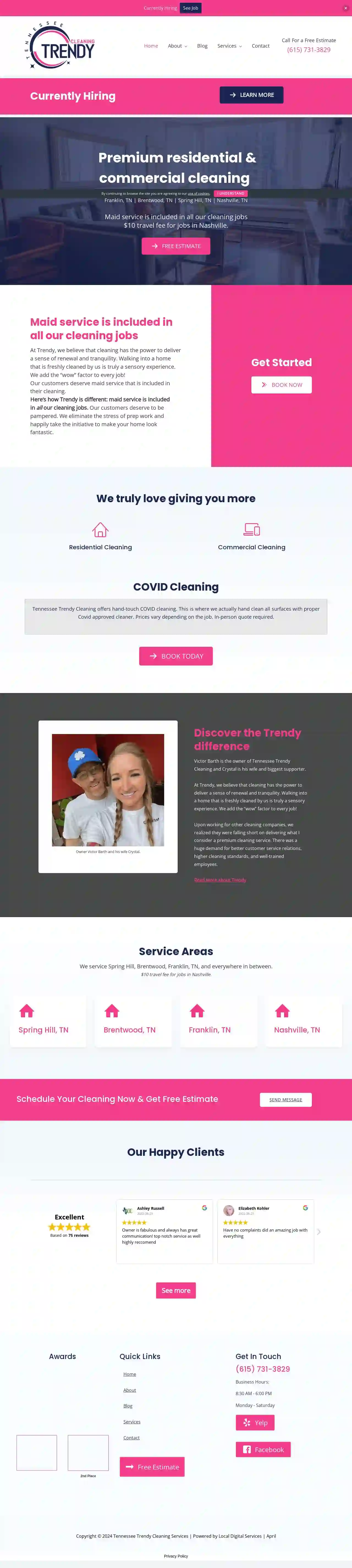 Tennessee Trendy Cleaning Services