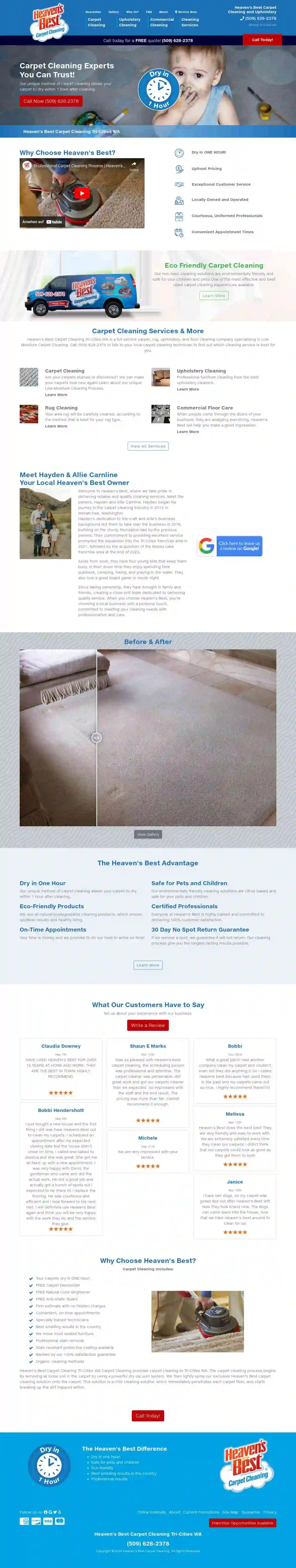 Heaven's Best Carpet Cleaning Tri-Cities WA