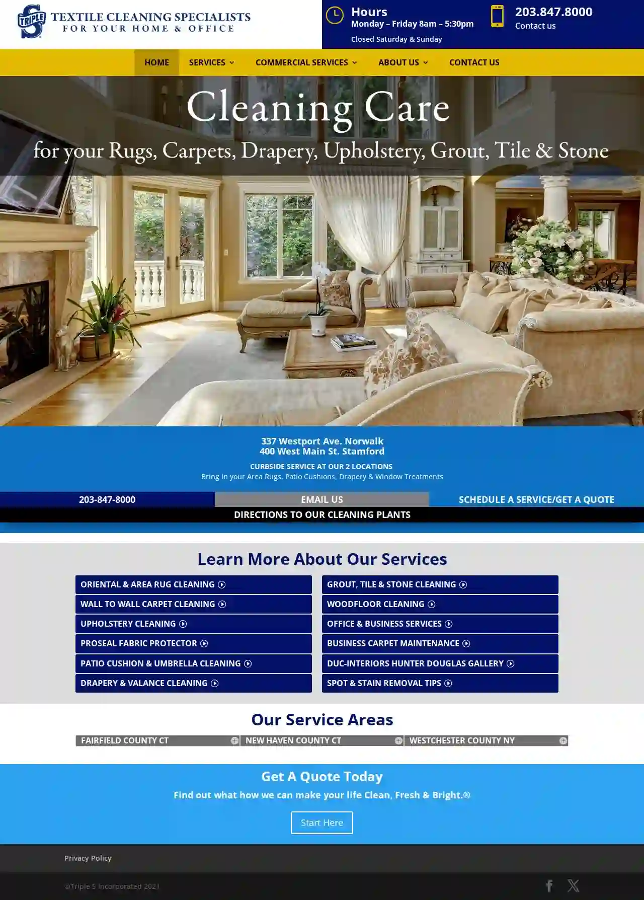 Triple S Carpet, Rug, Drapery & Upholstery Cleaning