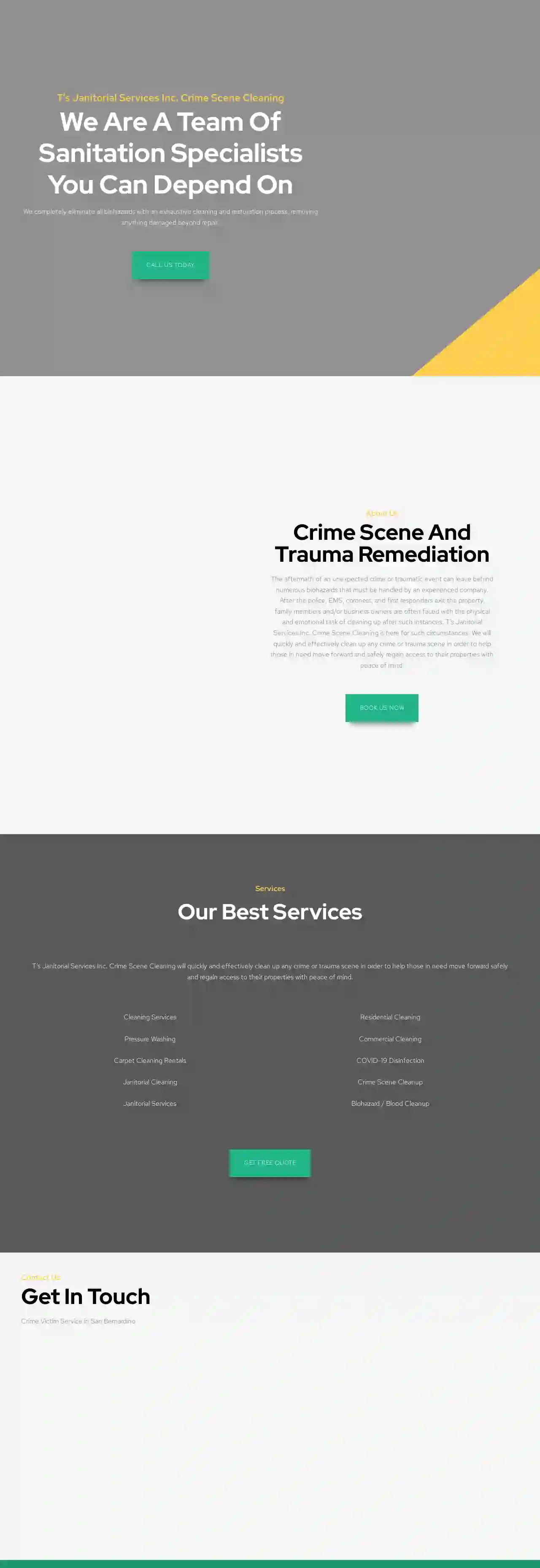 T's Janitorial Services Inc. Crime Scene Cleaning