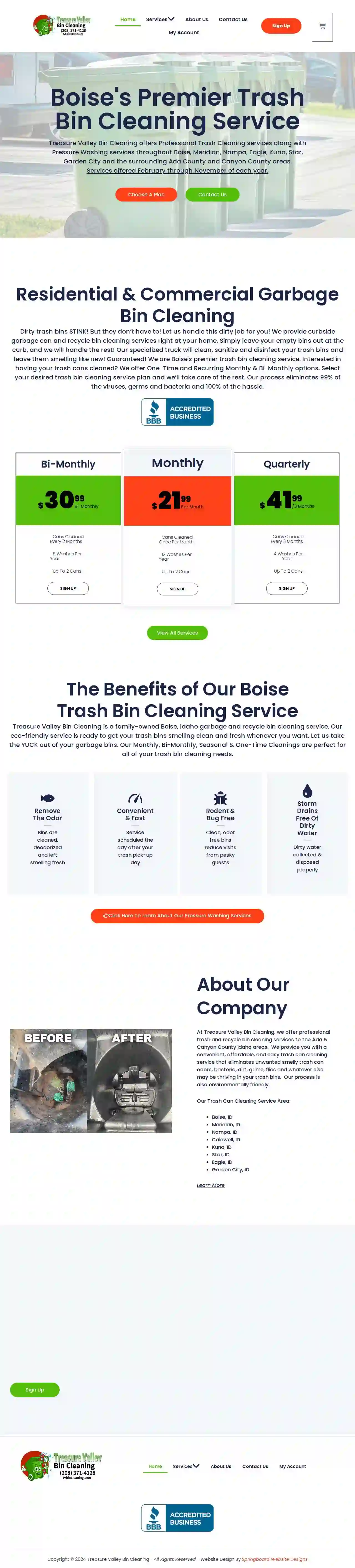 Treasure Valley Bin Cleaning