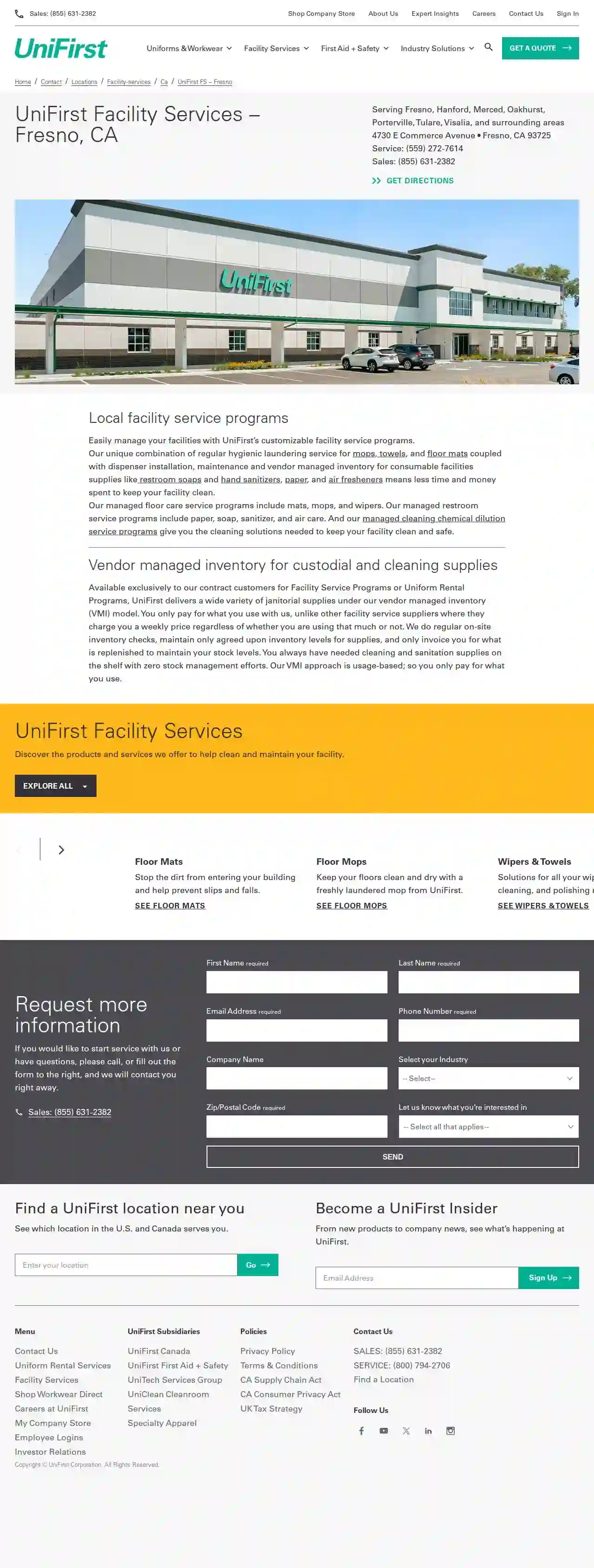 UniFirst Facility Services - Fresno