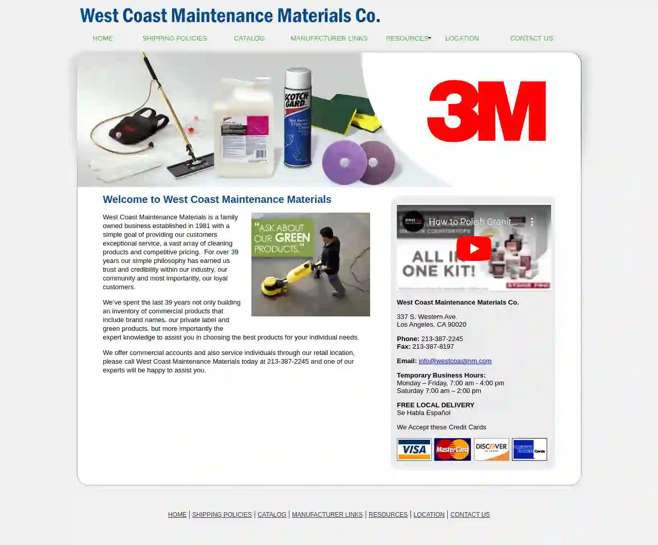 West Coast Maintenance Materials Co