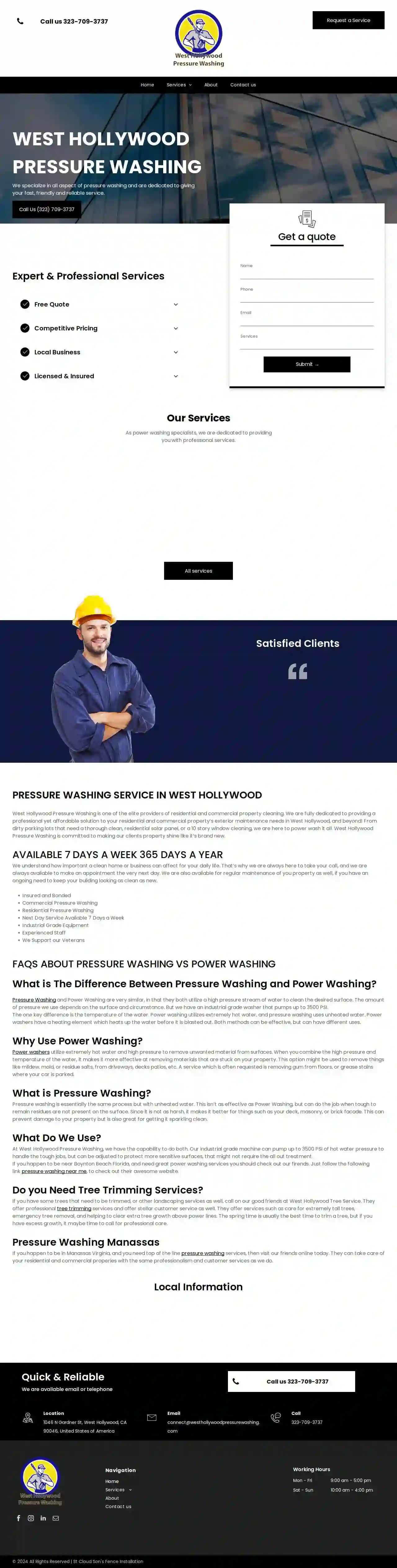 West Hollywood Pressure Washing