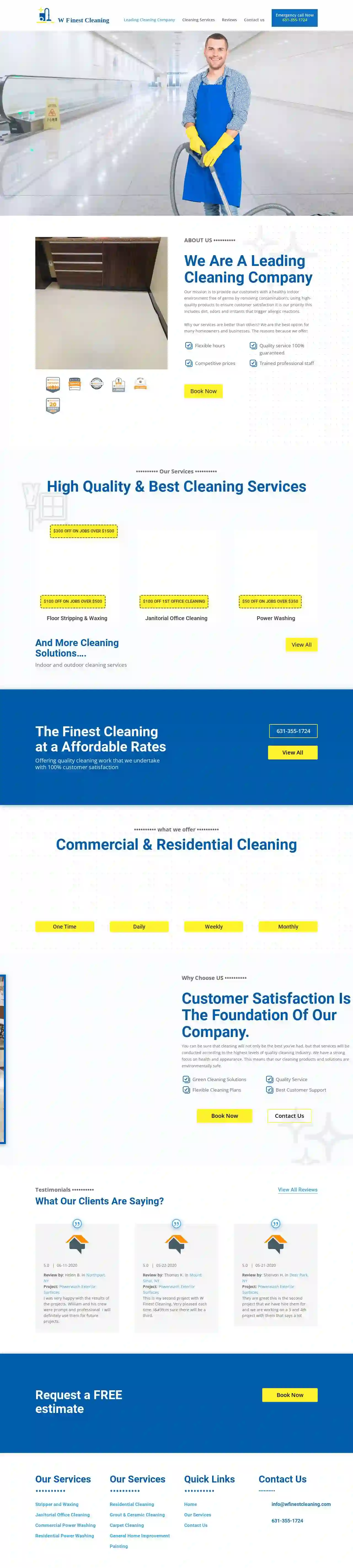 W Finest Cleaning - Commercial Floor Cleaning Service Central Islip NY, Janitorial Service, Cleaner, Office Cleaning Company