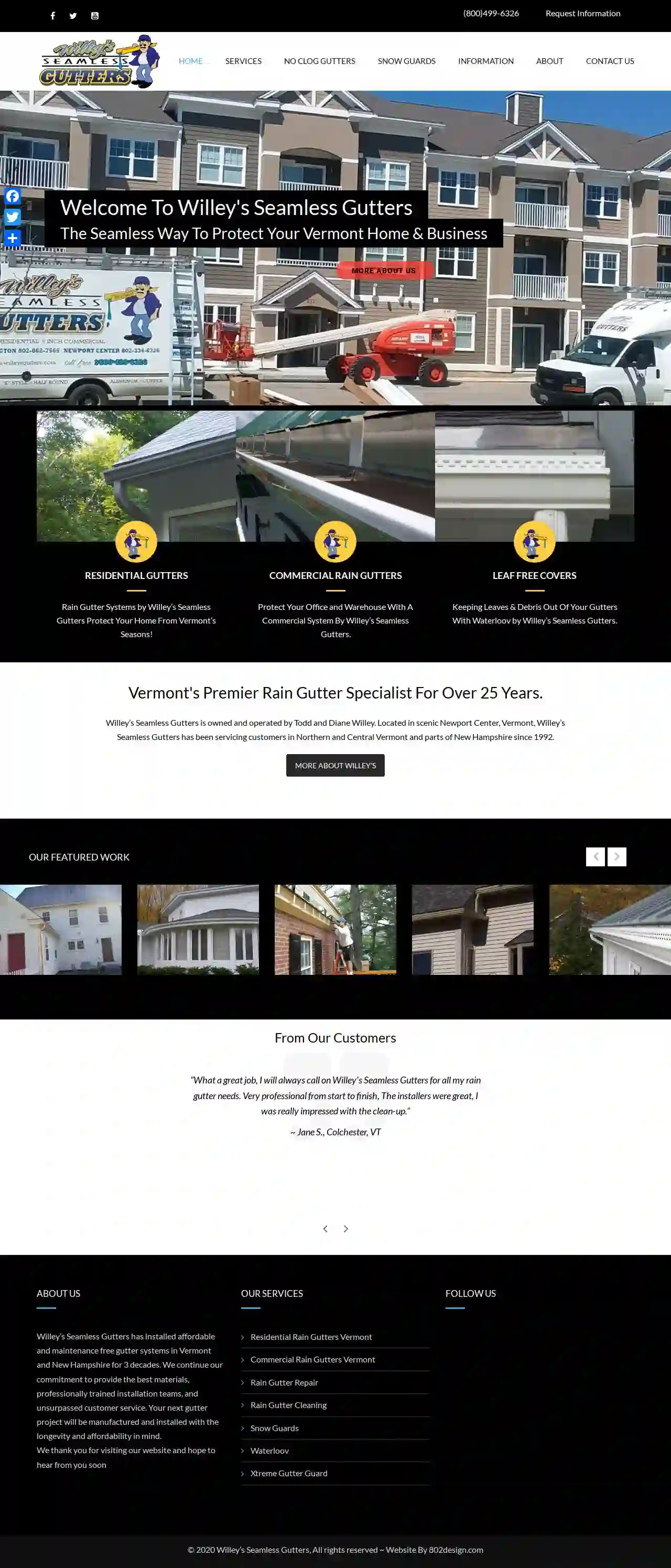 Willey's Seamless Gutters